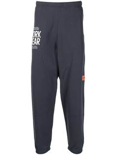 Heron Preston спортивные брюки с эластичным поясом и надписью