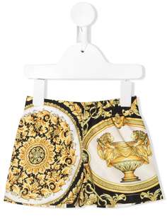 Versace Kids плавки-шорты с принтом Barocco