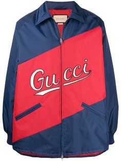 Gucci куртка-рубашка с логотипом