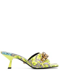 Versace мюли с принтом Barocco