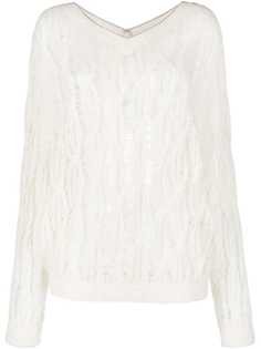 Brunello Cucinelli джемпер фактурной вязки