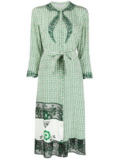 Ermanno Scervino платье с вышивкой и цветочным принтом