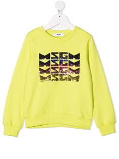 MSGM Kids джемпер с пайетками