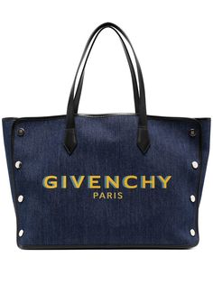 Givenchy джинсовая сумка-тоут с логотипом