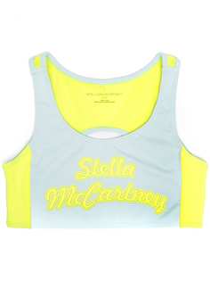 Stella McCartney Kids спортивный бюстгальтер с логотипом