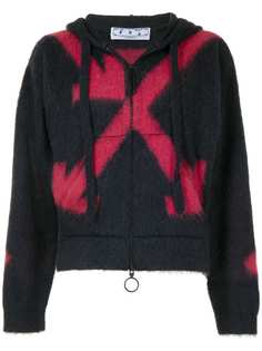 Off-White худи вязки интарсия с логотипом Arrows