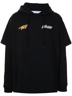 Off-White многослойное худи Thunder Popover