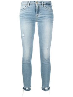 7 For All Mankind укороченные джинсы скинни