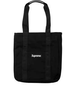 Supreme сумка-тоут с нашивкой-логотипом