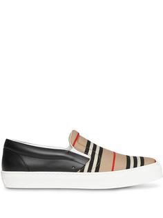 Burberry слипоны в полоску Icon Stripe