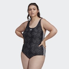 Слитный купальник SH3.RO 3-Stripes (Plus Size) adidas Performance