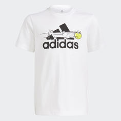 Теннисная футболка с принтом adidas Performance