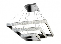 Подвесная люстра crystal ice (iledex) серебристый 70 см.