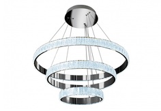 Подвесная люстра crystal ice (iledex) серебристый 72 см.