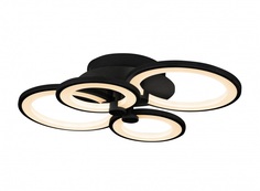 Потолочная люстра ring (iledex) черный 40x15 см.