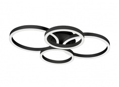 Потолочная люстра ring new (iledex) черный 62x12 см.