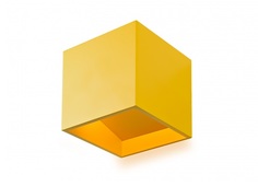 Настенный светильник dice (iledex) желтый 10 см.