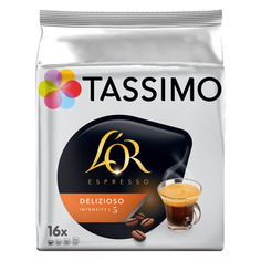 Кофе в капсулах TASSIMO Lor Espresso Delizioso, капсулы, совместимые с кофемашинами TASSIMO®, крепость 5, 80 шт [8052185]