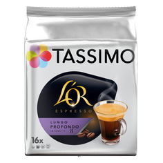 Кофе в капсулах TASSIMO Lor Espresso Lungo Profondo, капсулы, совместимые с кофемашинами TASSIMO®, крепость 8, 80 шт [8052169]