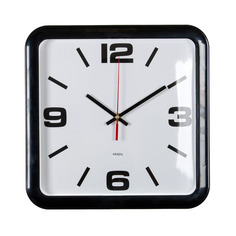 Настенные часы Бюрократ WALLC-S90P, аналоговые, черный