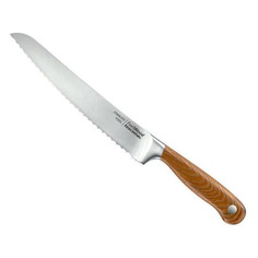 Нож кухонный Tescoma 884832 стальной для хлеба лезв.210мм рифленый край дерево/серебристый
