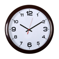 Настенные часы Бюрократ WALLC-R87P, аналоговые, темно-коричневый