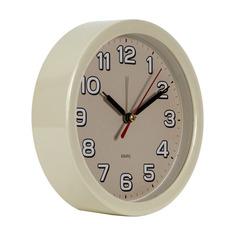 Настенные часы Бюрократ Alarm-R15P, аналоговые, бежевый