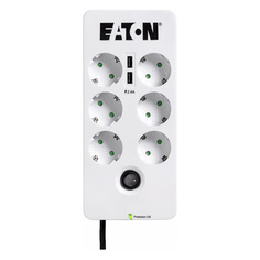 Сетевой фильтр Eaton Protection Box 6, 1.8м, белый/черный [pb6ud]
