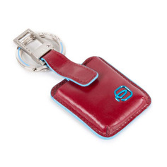 Датчик отслеживания Piquadro Connequ Blue Square, натуральная кожа, длина 45мм, ширина 10мм, высота 100мм, красный/голубой [ac3954b2/r]