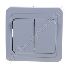 Двухклавишный выключатель IN HOME