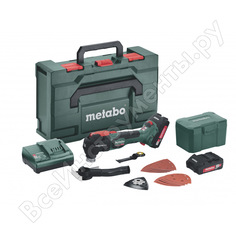 Аккумуляторный мультитул metabo mt 18 ltx bl qsl, 2х2.0 ач, box 613088500