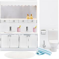 Набор мебели для домика Lundby Ванная с 2 раковинами