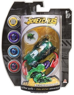 Игровой набор Screechers Wild Машинка-трансформер Скорпиодрифт (зеленый)
