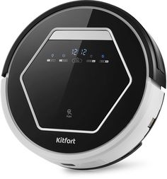 Робот-пылесос Kitfort КТ-553 (черно-белый)