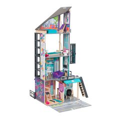 Кукольный домик KidKraft Бьянка, с мебелью 26 элементов, интерактивный (65989_KE)