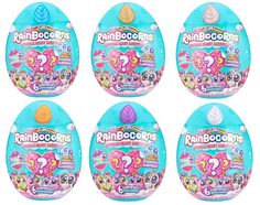 Мягкая игрушка Zuru Игрушка -сюрприз RainBocoRns мини в яйце в комплекте с аксессуарами (в наборе: ароматизированная плюш игрушка, яйцо-футляр, маленькая фигурка в яйце, слайм)