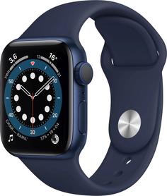 Умные часы Apple Watch Series 6, 40 мм, корпус из алюминия, спортивный ремешок (синий)