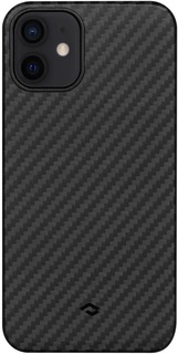 Клип-кейс Pitaka для Apple iPhone 12 (черно-серый)