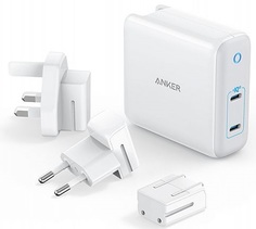 Сетевое зарядное устройство Anker PowerPort Atom III Duo 60W USB-С x 2 (белый)