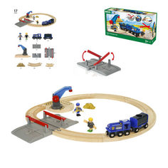 Железная дорога Brio Игровой набор &quot;Полицейский Транспорт&quot;, 17 элементов (разноцветный)