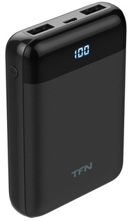 Внешний аккумулятор TFN Mini LCD 10000 мАч (черный)
