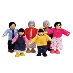 Кукла Hape Набор мини-кукол Счастливая азиатская семья (E3502_HP)