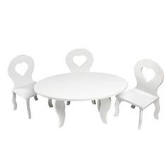 Набор мебели для кукол PAREMO &quot;Шик&quot;: стол + стулья (PFD120-47)