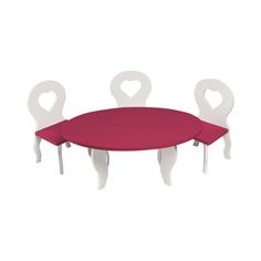 Набор мебели для кукол PAREMO &quot;Шик&quot;: стол + стулья (PFD120-49)
