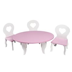 Набор мебели для кукол PAREMO &quot;Шик&quot;: стол + стулья (PFD120-48)