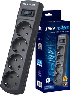 Сетевой фильтр Pilot m-MAX 10м (серый)