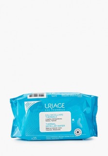 Салфетки для снятия макияжа Uriage с очищающей мицеллярной водой, 25 шт