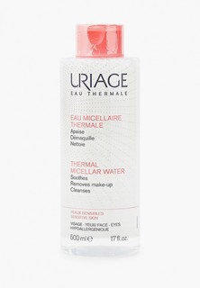 Мицеллярная вода Uriage очищающая, для чувствительной кожи лица и контура глаз, 500 мл