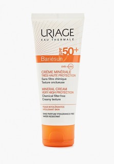 Крем солнцезащитный Uriage Барьесан SPF 50+, минеральный, 100 мл