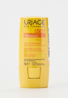 Крем солнцезащитный Uriage Барьесан, SPF 50+, невидимый, стик, для чувствительных зон, 8 г